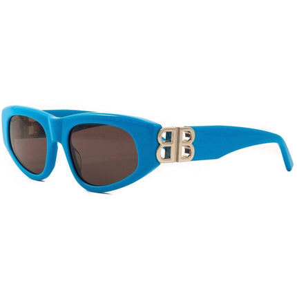 Balenciaga Women's Sunglasses - Light-Blue Cat Eye Shape Frame Grey Lens | BB0095S 011 ,