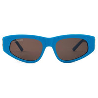 Balenciaga Women's Sunglasses - Light-Blue Cat Eye Shape Frame Grey Lens | BB0095S 011 ,