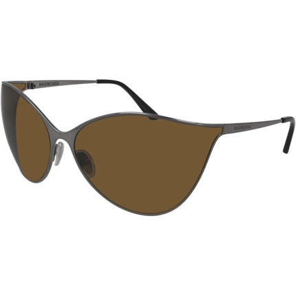 Balenciaga Women's Sunglasses - Ruthenium Frame Brown Lens | BALENCIAGA BB0137S 3 ,