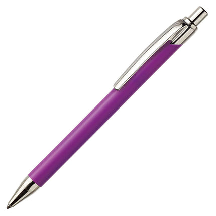Ballograf Ballpoint Pen - Rondo Soft Rubber Surface, Dark Purple | 108-40 ,