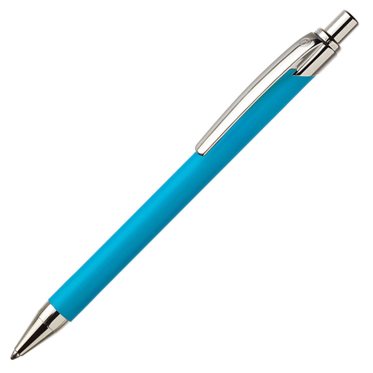 Ballograf Ballpoint Pen Rondo Soft Rubber Surface, Turquoise 108-28