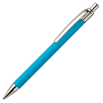 Ballograf Ballpoint Pen - Rondo Soft Rubber Surface, Turquoise | 108-28 ,
