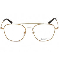 Bally Men's Eyeglasses - Shiny Deep Gold Full Rim Aviator Metal Frame | BY5005-D 030 ,