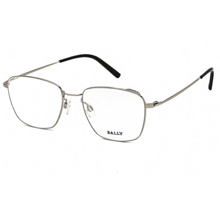 Bally Men's Eyeglasses - Shiny Palladium Square Metal Frame Clear Lens | BY5010-D 016 ,
