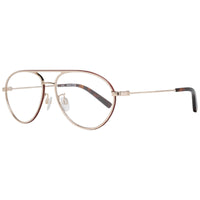 Bally Men's Eyeglasses - Shiny Rose Gold Metal Aviator Frame Clear Lens | BY5013-H 028 ,