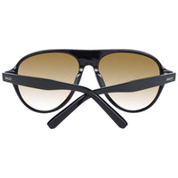 Bally Men's Sunglasses - Shiny Blue Plastic Aviator Frame Brown Lens | BY0021-H 90E ,