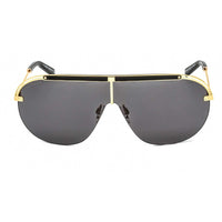 Bally Men's Sunglasses - Shiny Deep Gold Metal Shield Frame Smoke Lens | BY0061-H 30A ,