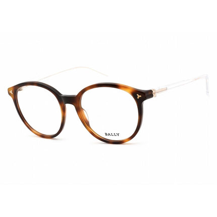 Bally Women's Eyeglasses - Dark Havana Round Full Rim Plastic Frame | BY5030 052 ,