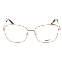 Bally Women's Eyeglasses - Rose Gold Full Rim Frame Clear Demo Lens | BY5021 028 ,