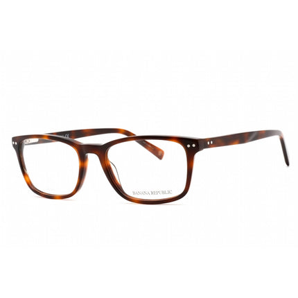 Banana Republic Men's Eyeglasses - Brown Havana Plastic Rectangular | BR 108 0HT8 00 ,