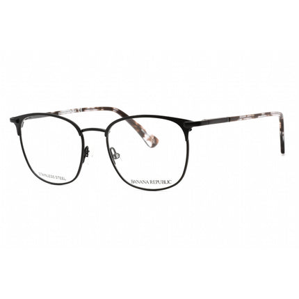 Banana Republic Men's Eyeglasses - Matte Black Metal Rectangular | BR 111 0003 00 ,
