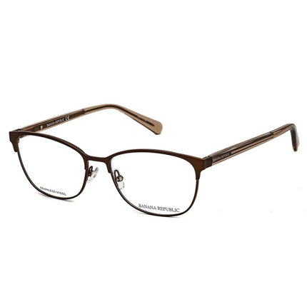Banana Republic Unisex Eyeglasses - Matte Brown Full Rim Metal Frame | BR 205 0YZ4 00 ,