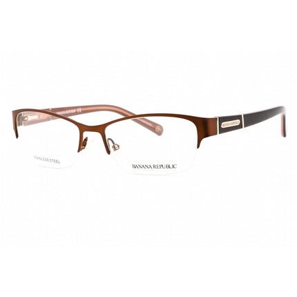 Banana Republic Women's Eyeglasses - Brown Metal Rectangular Frame | Jordyn 0PSE 00 ,