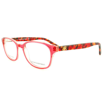Banana Republic Women's Eyeglasses - Coleen Rose/Red Marble | Coleen-0QZ6-49-17-135 ,