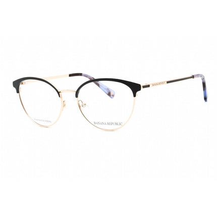 Banana Republic Women's Eyeglasses - Full Rim Blue Gold Metal Round | BR 214 0KY2 00 ,