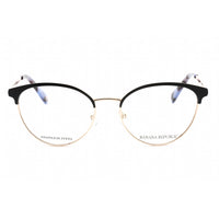 Banana Republic Women's Eyeglasses - Full Rim Blue Gold Metal Round | BR 214 0KY2 00 ,
