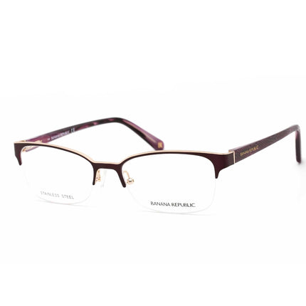 Banana Republic Women's Eyeglasses - Matte Purple Violet Half Rim Metal | Elsa 01JZ 00 ,