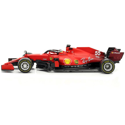Bburago 1/18 Scale Diecast Model Car - Ferrari SF21 #55 Ferrari Racing Series ,