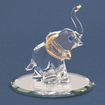 Elephant Glass Figurine ,