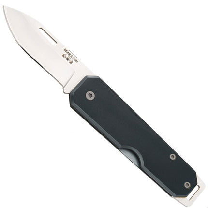 Bear & Son Knife - Aluminum Handle Steel Blade Black Folding, 3 7/8 inch | BS110BK ,