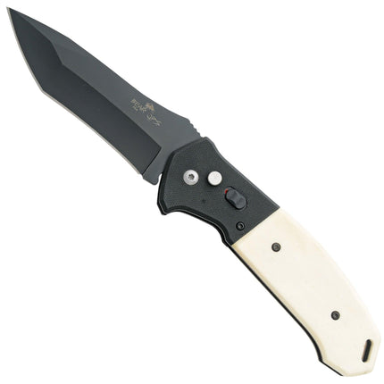 Bear & Son Knife - Auto Bold Action V White Smooth Bone Handle | BSAC-550-WSB6-B ,