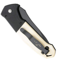 Bear & Son Knife - Auto Bold Action V White Smooth Bone Handle | BSAC-550-WSB6-B ,
