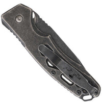 Bear & Son Knife - Auto Bold Action XII Stonewash Titanium Handle | BSAC-1200-TI-SW ,