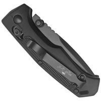 Bear & Son Knife - Black Aluminum Slide Steel Blade, 3 3/4 inch | BSMC-510-ALBK-B ,