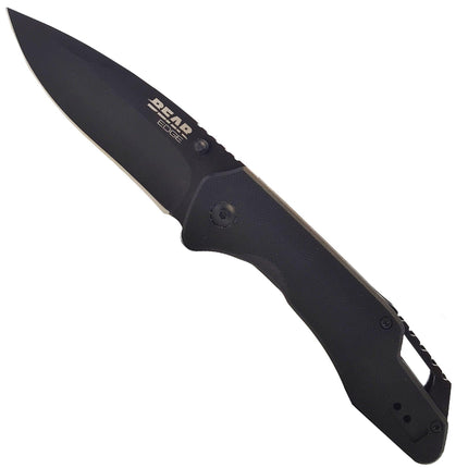 Bear & Son Knife - Black G10 Assisted Drop Point Sideliner, 4-1/2 inch | BS61502 ,