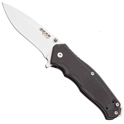 Bear & Son Knife - Black G10 Handle Sideliner with Trigger, 6-7/8 inch | BS61124B ,