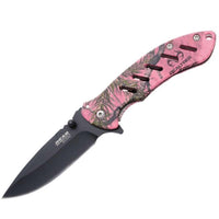 Bear & Son Knife - Brisk 1.0 Realtree Edge Pink Camo Frame Lock Folding | BS61506 ,
