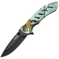Bear & Son Knife - Brisk 1.0 Realtree Edge Teal Camo Frame Lock Folding | BS61508 ,