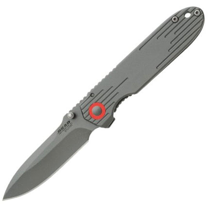 Bear & Son Knife - Grey Assisted Opening Slimline Framelock, 3-3/4 inch | BS61128 ,