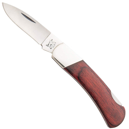 Bear & Son Knife - Rosewood Handle Steel Blade Executive Lockback, 3 inch | BS224R ,
