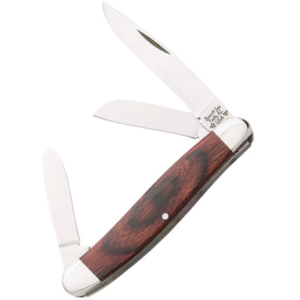 Bear & Son Knife - Rosewood Handle Steel Blade Midsize Stockman, 3 1/4 inch | BS218R ,