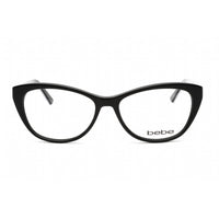 Bebe Women's Eyeglasses - Black Rectangular Shape Plastic Frame Clear Lens | BB5156 001 ,