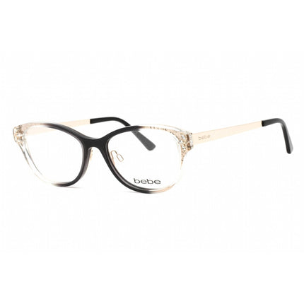 Bebe Women's Eyeglasses - Jet Gradient Rectangular Shape Frame Clear Lens | BB5168 001 ,