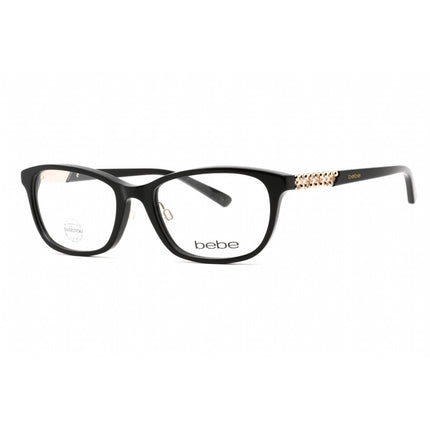 Bebe Women's Eyeglasses - Jet Rectangular Shape Plastic Frame Clear Lens | BB5154 001 ,