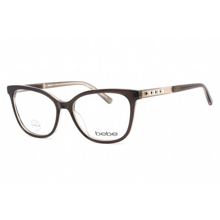 Bebe Women's Eyeglasses - Jet Rectangular Shape Plastic Frame Clear Lens | BB5169 001 ,