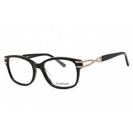 Bebe Women's Eyeglasses - Jet Rectangular Shape Plastic Frame Clear Lens | BB5172 001 ,