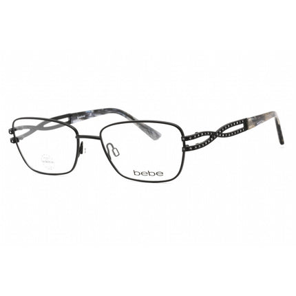 Bebe Women's Eyeglasses - Jet Rectangular Shape Plastic Frame Clear Lens | BB5173 001 ,
