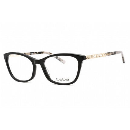 Bebe Women's Eyeglasses - Jet Rectangular Shape Plastic Frame Clear Lens | BB5174 001 ,