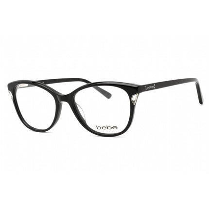 Bebe Women's Eyeglasses - Jet Rectangular Shape Plastic Frame Clear Lens | BB5178 001 ,