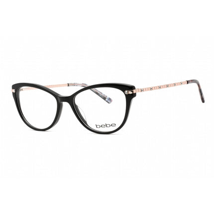 Bebe Women's Eyeglasses - Jet Rectangular Shape Plastic Frame Clear Lens | BB5181 001 ,