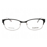 Bebe Women's Eyeglasses - Jet Rectangular Shape Plastic Frame Clear Lens | BB5185 001 ,