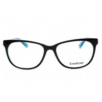 Bebe Women's Eyeglasses - Navy Rectangular Shape Plastic Frame Clear Lens | BB5108 414 ,