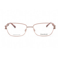 Bebe Women's Eyeglasses - Rose Gold Rectangular Full Rim Frame Clear Lens | BB5173 770 ,