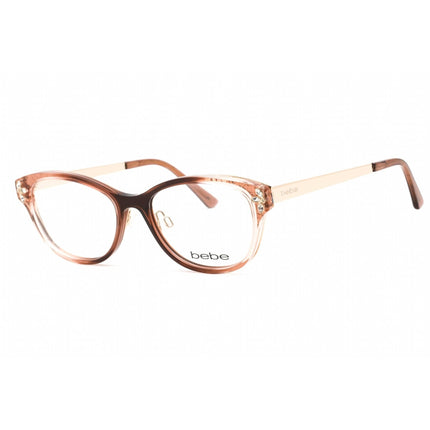 Bebe Women's Eyeglasses - Topaz Gradient Rectangular Shape Frame Clear Lens | BB5168 200 ,