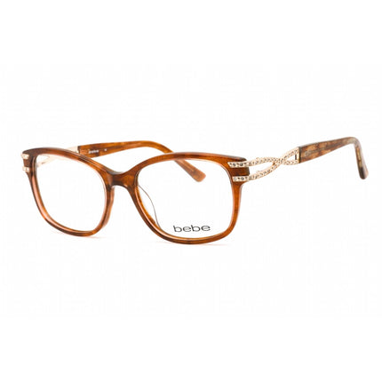 Bebe Women's Eyeglasses - Topaz Rectangular Shape Plastic Frame Clear Lens | BB5172 200 ,