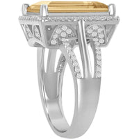 Women's Ring - Golden Shadow Swarovski Element CZ, Size 8 | BLW-2417-8 ,